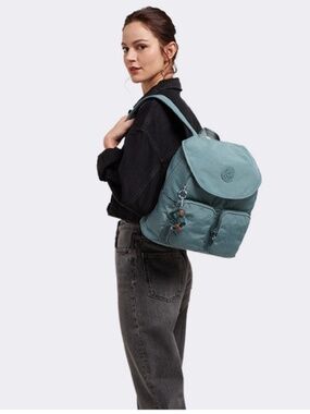 Kipling Fiona Teal Lightaloet Backpack Medium